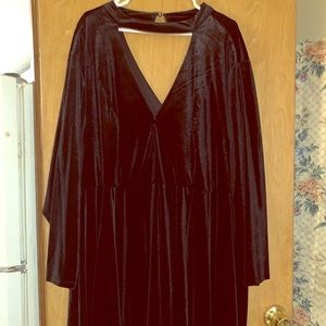 Black 3/4 velvet Torrid dress